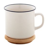 TAZZA IN PORCELLANA CON TAPPO IN BAMBÙ